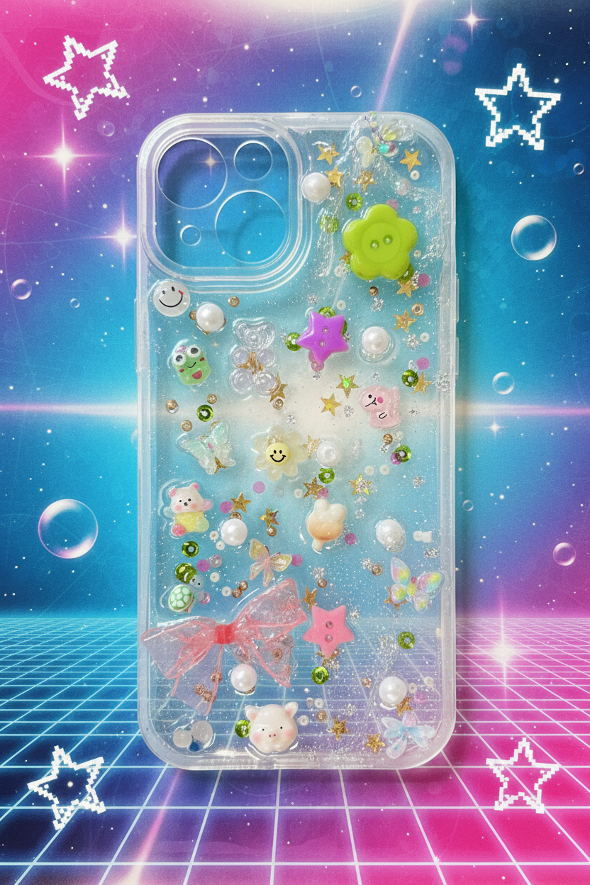 Transparent Case Y2K Background