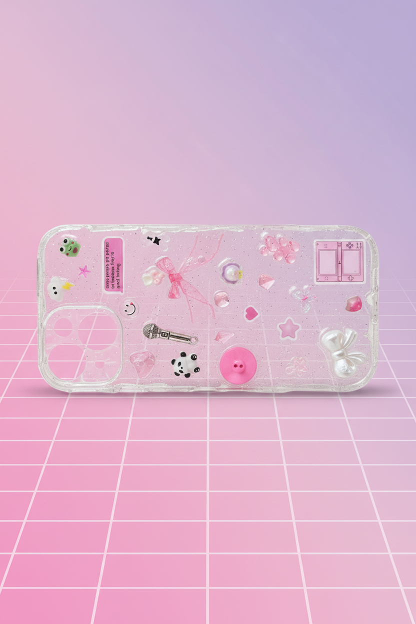 Y2K Pink Case - Lavender Gradient Background