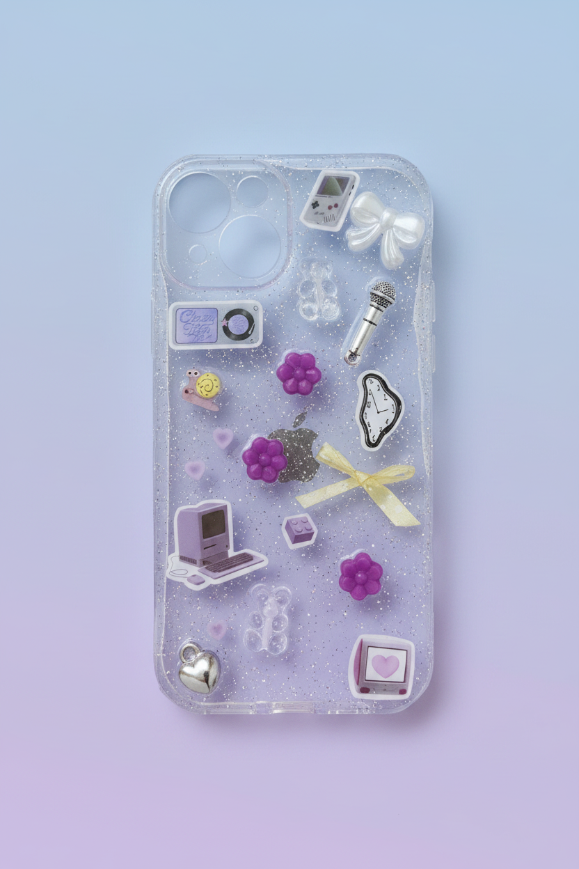 Y2K Tech Case - Periwinkle Gradient